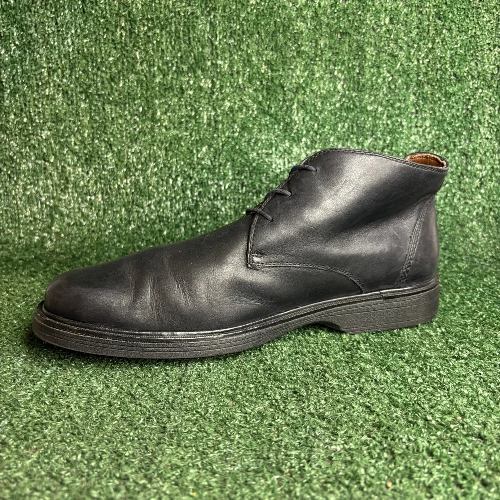 Johnston Murphy Waterproof Leather Comfort Chukka Boots Black Mens Size 10M